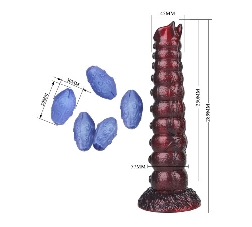 Яйцеродящий фаллоимитатор на присоске Voidclaw Brute - 28,9 см.