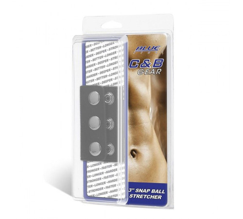 Чёрная утяжка на кнопках 100% PVC STRAP WITH METAL SNAP