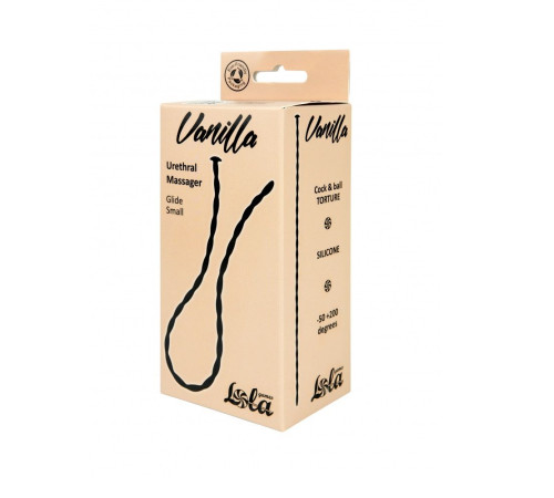 Черный уретральный массажер Glide Small - 30 см.