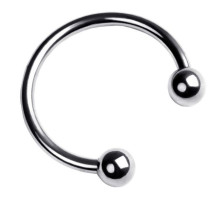 Серебристая подкова на головку пениса