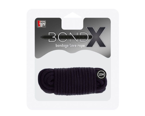 Заказать Черная веревка для связывания BONDX LOVE ROPE - 10 м.
