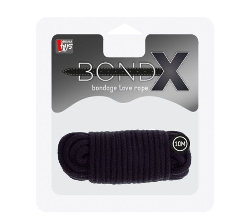 Черная веревка для связывания BONDX LOVE ROPE - 10 м. Черная веревка для связывания BONDX LOVE ROPE - 10 м.