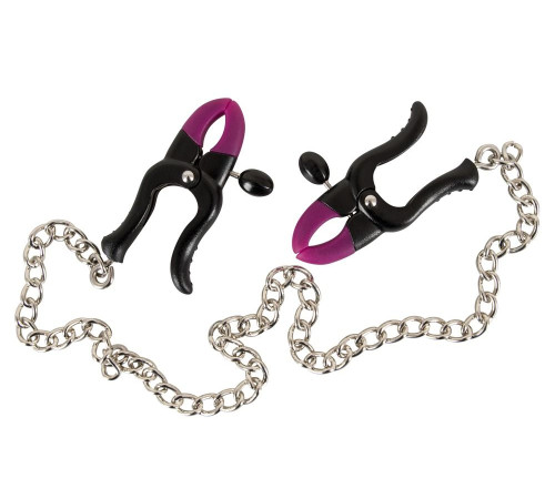 Зажимы на соски Silicone Nipple Clamps с цепочкой Зажимы на соски Silicone Nipple Clamps с цепочкой