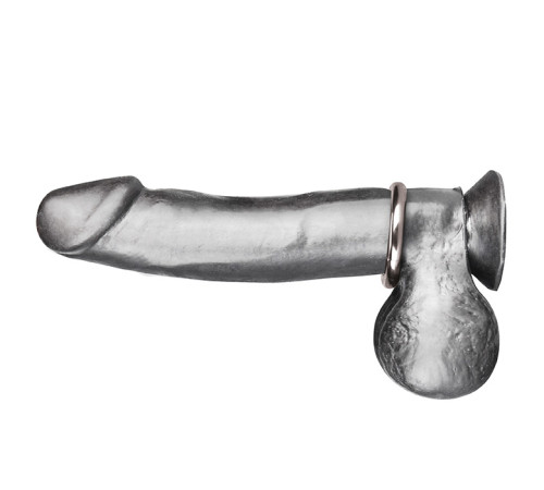 Стальное эрекционное кольцо STEEL COCK RING - 4.5 см.