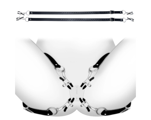 Заказать Ремни с зажимами для половых губ Spread Labia Spreader Straps with Clamps