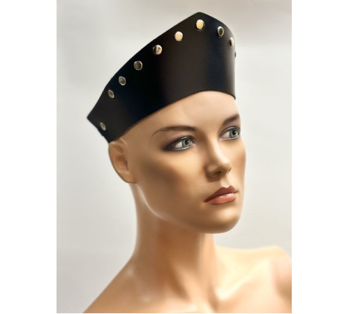 Черный кокошник-ободок «Стелла»