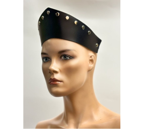 Черный кокошник-ободок «Стелла»