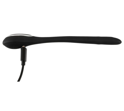 Черный гибкий уретральный стимулятор с вибрацией Vibrating Bendable Dilator - 13,5 см.
