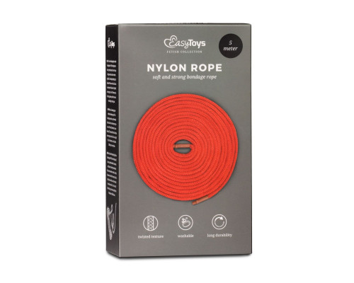 Заказать Красная веревка для связывания Nylon Rope - 5 м.
