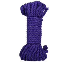 Фиолетовая верёвка для связывания и фиксации Bind Tie - 9,14 м.