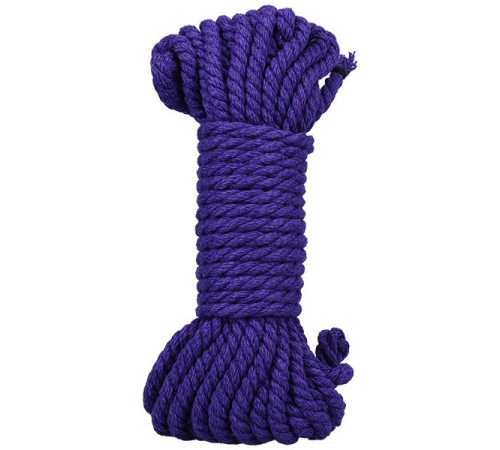 Фиолетовая верёвка для связывания и фиксации Bind Tie - 9,14 м.