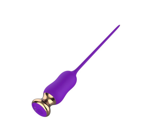 Фиолетовый тонкий стимулятор Nipple Vibrator - 23 см. Фиолетовый тонкий стимулятор Nipple Vibrator - 23 см.