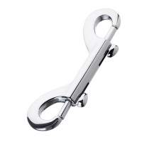 Серебристый двухсторонний карабин TOYFA Metal