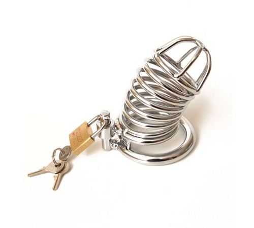 Серебристый металлический пояс верности с ключами