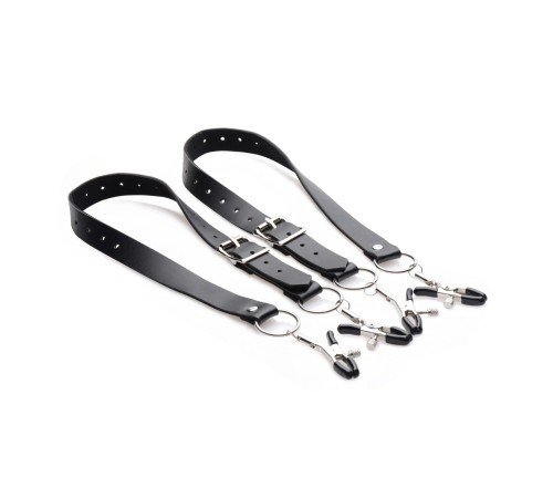 Ремни с зажимами для половых губ Spread Labia Spreader Straps with Clamps