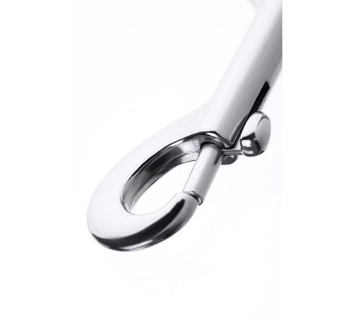 Серебристая соединительная цепочка с двумя карабинами