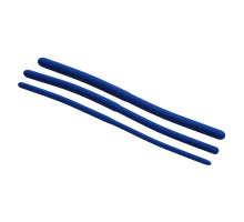 Набор из 3 синих силиконовых уретральных расширителей Invasion Silicone Urethral Sound Trainer Set