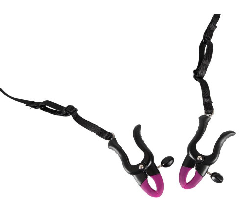 Трусики с зажимами для половых губ и бусинками для массажа промежности