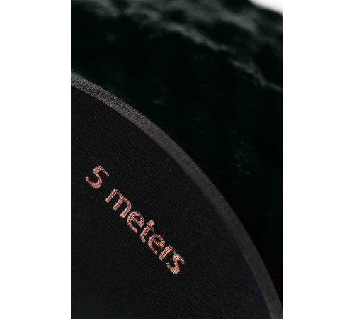 Черная веревка для шибари на катушке - 5 м.