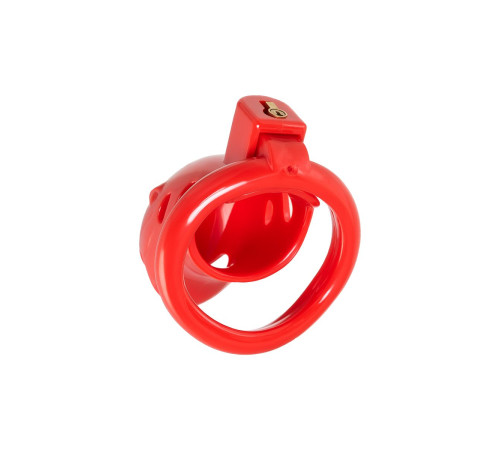 Красный мужской пояс верности из пластика