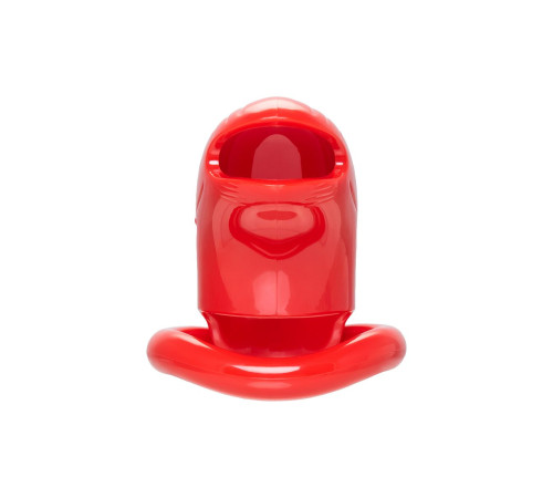 Красный мужской пояс верности из пластика