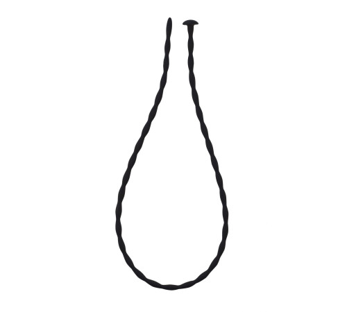 Черный уретральный массажер Glide Medium - 30 см.