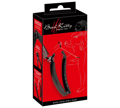 Зажим для половых губ с поводком Pussy Clamp With A Leash