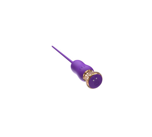 Фиолетовый тонкий стимулятор Nipple Vibrator - 23 см. Фиолетовый тонкий стимулятор Nipple Vibrator - 23 см.