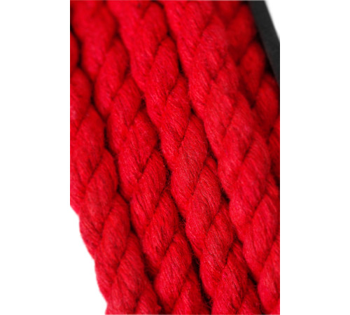 Красная веревка для шибари на катушке - 5 м.