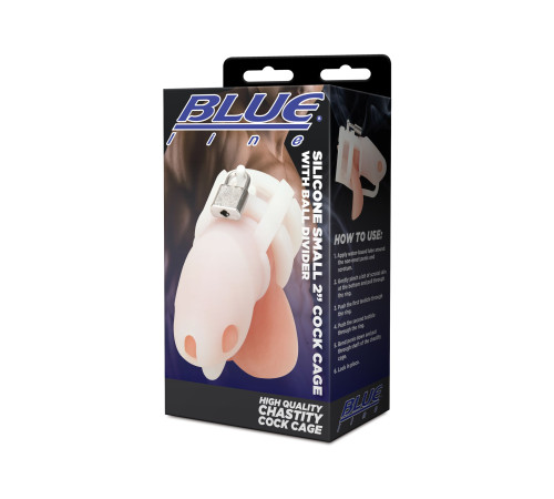 Белая клетка для пениса Silicone Small 2 in Cock Cage With Ball Divider Белая клетка для пениса Silicone Small 2 in Cock Cage With Ball Divider
