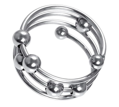 Большое металлическое кольцо под головку пениса