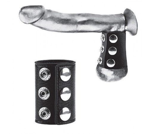 Утяжка на пенис на кнопочках 100% PVC STRAP WITH METAL SNAP