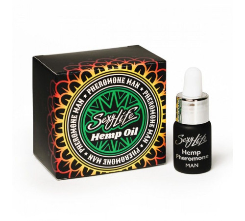 Ароматическое масло с феромонами Sexy Life HEMPOIL man - 5 мл. Ароматическое масло с феромонами Sexy Life HEMPOIL man - 5 мл.