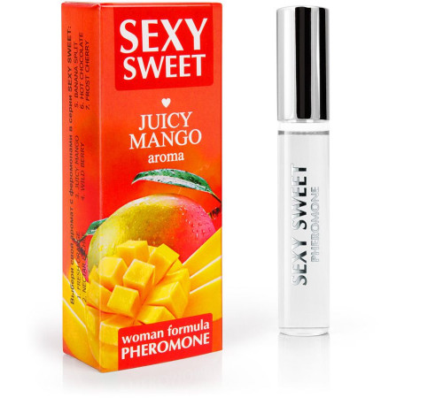 Парфюмированное средство для тела с феромонами Sexy Sweet с ароматом манго - 10 мл.