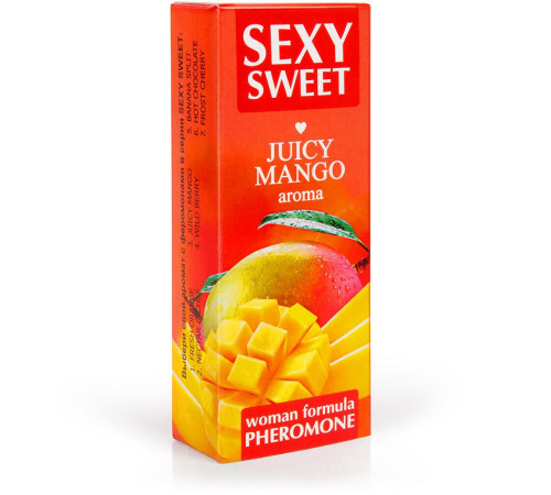 Парфюмированное средство для тела с феромонами Sexy Sweet с ароматом манго - 10 мл.