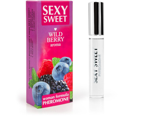 Заказать Парфюмированное средство для тела с феромонами Sexy Sweet с ароматом лесных ягод - 10 мл. Заказать Парфюмированное средство для тела с феромонами Sexy Sweet с ароматом лесных ягод - 10 мл.