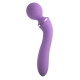 Заказать Фиолетовый двусторонний вибростимулятор Duo Wand Massage-Her - 19,6 см.