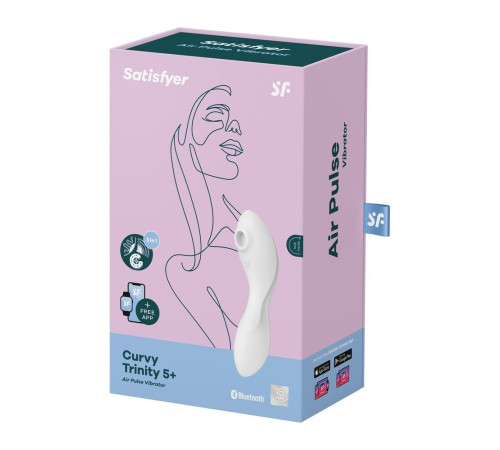 Белый вибратор 3-в-1 Curvy Trinity 5+ Белый вибратор 3-в-1 Curvy Trinity 5+