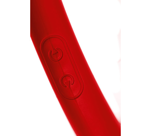 Красный двусторонний вибратор - 35 см.