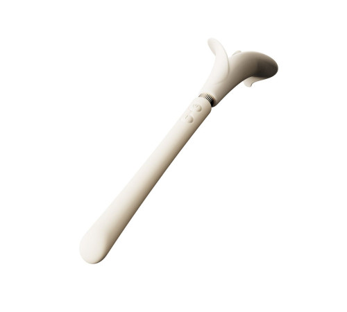 Бежевый двусторонний вибромассажёр Calla