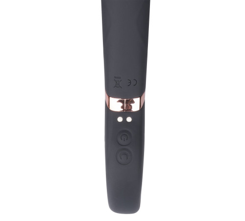 Черный двусторонний вибратор Key Control Massager Wand в форме гаечного ключа