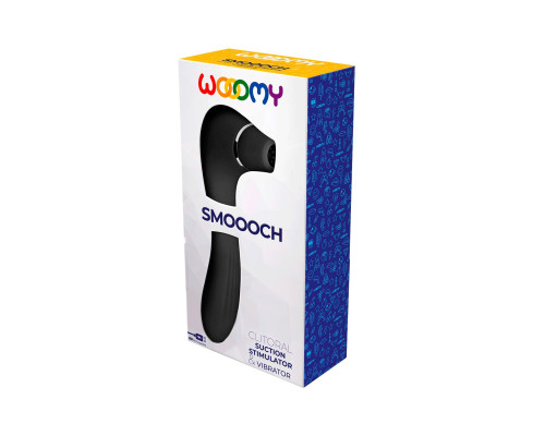 Заказать Черный стимулятор Smoooch Clitoral Suction Vibration - 18,6 см. Заказать Черный стимулятор Smoooch Clitoral Suction Vibration - 18,6 см.
