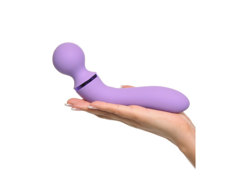 Заказать Фиолетовый двусторонний вибростимулятор Duo Wand Massage-Her - 19,6 см. Заказать Фиолетовый двусторонний вибростимулятор Duo Wand Massage-Her - 19,6 см.