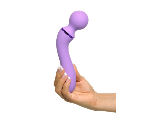 Заказать Фиолетовый двусторонний вибростимулятор Duo Wand Massage-Her - 19,6 см. Заказать Фиолетовый двусторонний вибростимулятор Duo Wand Massage-Her - 19,6 см.