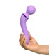 Заказать Фиолетовый двусторонний вибростимулятор Duo Wand Massage-Her - 19,6 см.