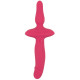 Розовый двусторонний вибратор 2in1 Vibrator   Butt Plug