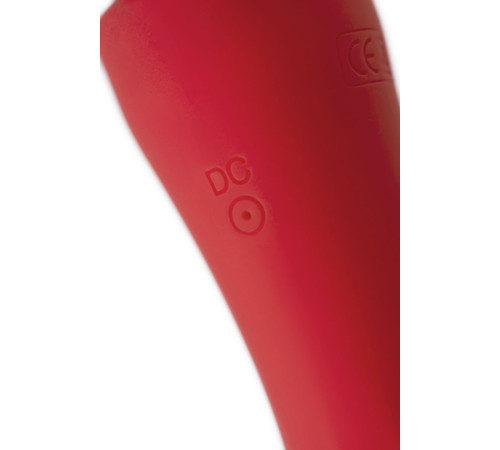 Красно-черный двусторонний вибромассажер Black Red - 21 см.