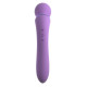 Заказать Фиолетовый двусторонний вибростимулятор Duo Wand Massage-Her - 19,6 см.