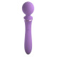 Заказать Фиолетовый двусторонний вибростимулятор Duo Wand Massage-Her - 19,6 см.