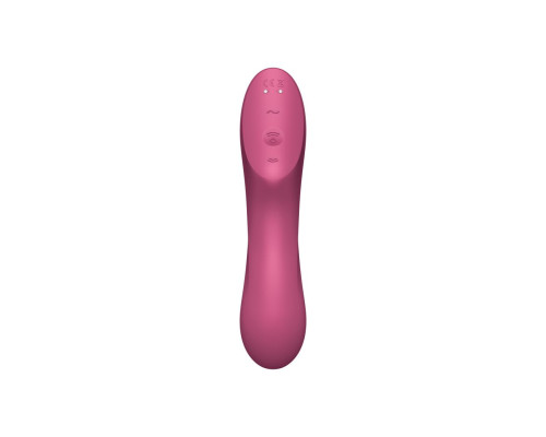 Заказать Малиновый вакуум-волновой вибростимулятор Satisfyer Curvy Trinity 3